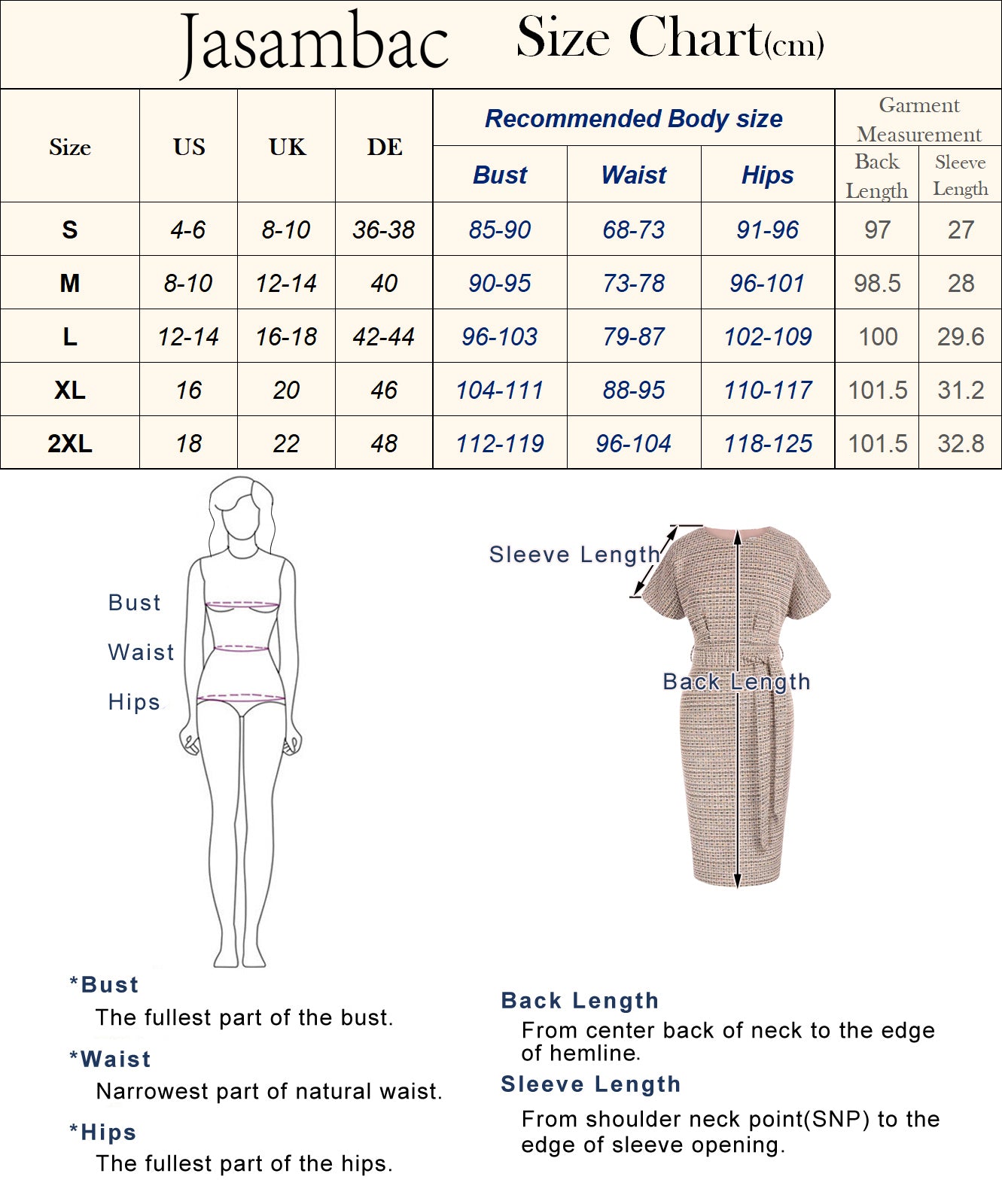 Jasambac Women Back Slit Dress with Belt Short Sleeve Crew Neck Bodycon Dress